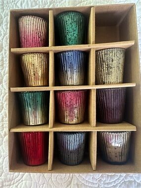 Pottery Barn Mercury TLite Candleholders. Never used